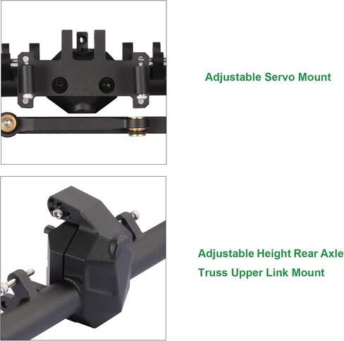 SCX24 Axles, CVD 52° Max Steering Angle SCX24 Axles, +5.5mm Widened SCX24 Upgrades for 1/24 RC Crawler Axial SCX24 Deadbolt JLU C10 Bronco Gladiator in Saudi Arabia