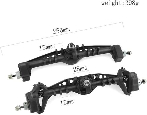 1/10 RC Front and Rear Currie F9 Portal Axle Assemble Compatible with 1:10 Scale RC Crawler Car Axial Capra UTB10 1.9 UTB Upgrade Parts in Saudi Arabia