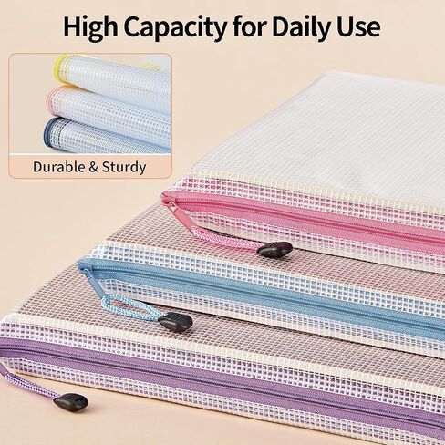 20 قطعة من أكياس جارلينك الشبكية بسحاب، 8 أحجام من أكياس الألغاز بسحاب، وأكياس بسحاب مقاومة للماء لتنظيم الفصل الدراسي، وتخزين ألعاب الطاولة، والسفر، والمكتب، واللوازم المدرسية، 10 ألوان in Kuwait