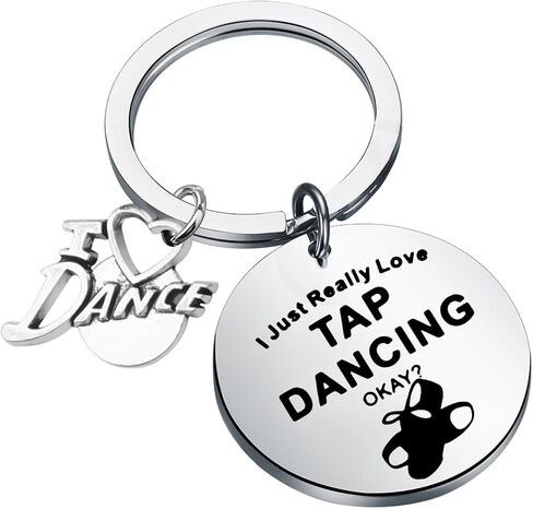 WSNANG Tap Dance Gifts I Just Really Love Tap Dancing Keychain Dance Jewelry for Tap Dancer Lover Gift Tap Dance Student Gift in Kuwait
