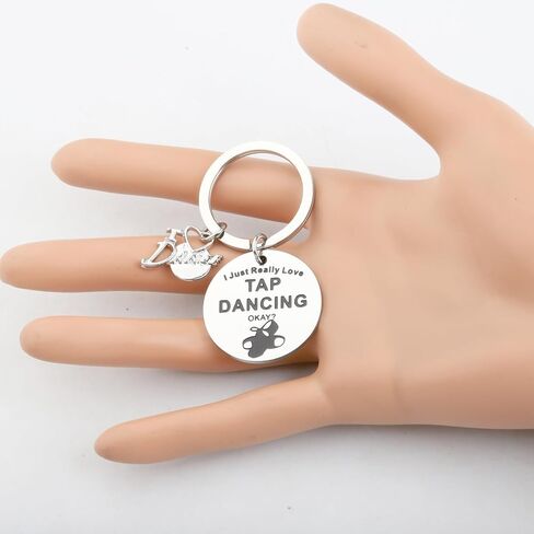 WSNANG Tap Dance Gifts I Just Really Love Tap Dancing Keychain Dance Jewelry for Tap Dancer Lover Gift Tap Dance Student Gift in Kuwait