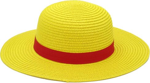 Straw Hat Red Ribbon Performance Animation Cosplay Accessories Hat in Kuwait