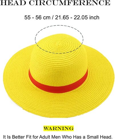 Straw Hat Red Ribbon Performance Animation Cosplay Accessories Hat in Kuwait