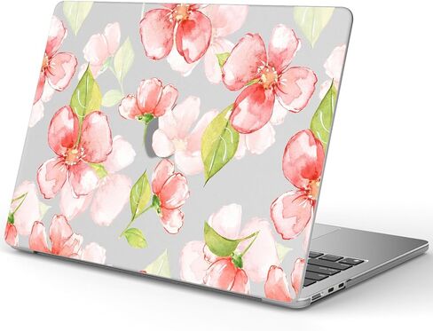 Idocolors Cute Cherry Case Compatible with MacBook Air 15 Inch(Models A2941/A3114) with Liquid Retina Display Touch ID, Transparent Frosted Protective Hard Case Anti Scratch Cover in Saudi Arabia
