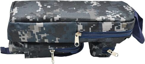 Maydahui Camo مقلمة على شكل مسدسات ذات سعة كبيرة لحمل القلم 3 مقصورات حقيبة أقلام رصاص صندوق أدوات مكتبية منظم تخزين نمط صغير أزرق in Saudi Arabia