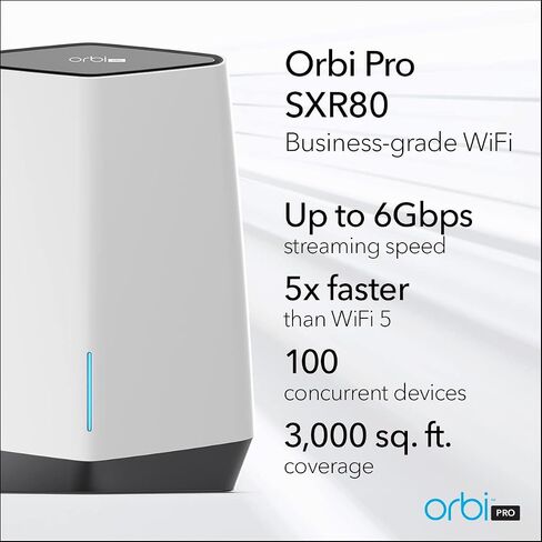 NETGEAR Orbi Pro WiFi 6 AX5400 نظام شبكي ثلاثي (SXK50-100NAS) in Kuwait
