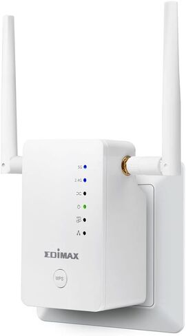 Edimax EW-7438RPn Mini New Version N300 Universal Wireless Range Extender/Wi-Fi Repeater/Wall Plug/Ethernet Port , White in Kuwait