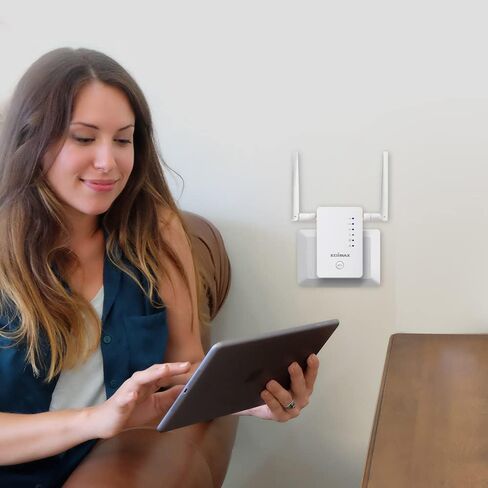 Edimax EW-7438RPn Mini New Version N300 Universal Wireless Range Extender/Wi-Fi Repeater/Wall Plug/Ethernet Port , White in Kuwait