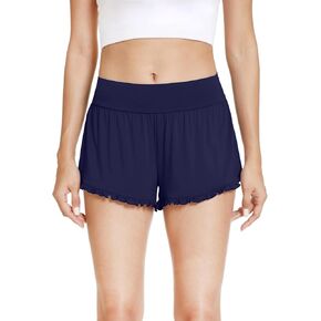 WiWi Short Pant for Women Soft Shorts Casual Sleep Bottoms Wide Leg Lounge Viscose from Bamboo Pj S-XXL