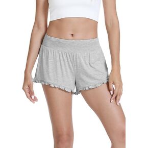 WiWi Short Pant for Women Soft Shorts Casual Sleep Bottoms Wide Leg Lounge Viscose from Bamboo Pj S-XXL