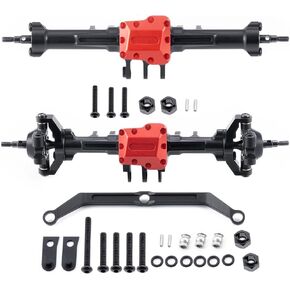 MOHERO TRX4M Standard Front Rear Axles Set Aluminum Alloy Complete Axles for 1/18 RC Crawler Car Upgrade Part (Axles Set)