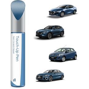 46V Soul Red Crystal Metallic Tricoat Touch Up Paint Compatible with Mazda Exact Match Chips and Nicks Touch Up