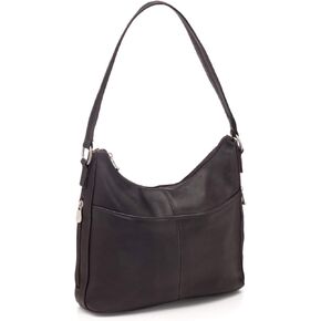 Le Donne Leather Bella Hobo Shoulder Bag, 12.5" x 10" x 2.5" – Antique Hardware