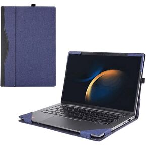 Case Cover for 16 Inch Samsung Galaxy Book5/4/3 Pro 360&Galaxy Book4/3 Pro&Galaxy Book 4/3 Ultra[Not fit Galaxy Book4/3 360],2-in-1 Sleeve, PU Leather Shell Case (Wine red)