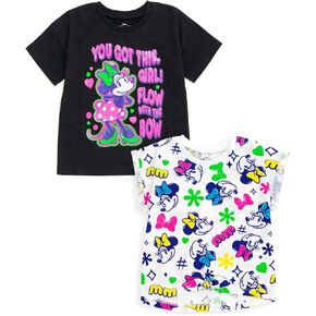 Disney Lion King Cars Super Kitties Winnie The Pooh Minnie Mouse 2 Pack T-Shirts Infant to Big Kid Sizes (12 Months - 14-16)