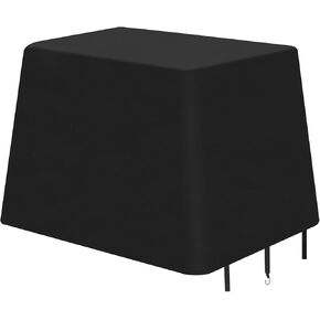 5th Wheel Hitch Cover, Waterproof Heavy Duty 600D Oxford Fifth Wheel Cover, 30" x 30" Universal 15K Fifth Wheel Trailer Hitch Cover, Black