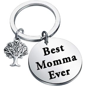 Zuo Bao Mother Keychain Mother's Day Birthday Gift Best Momma Ever Jewelry Gift From Daughter Son