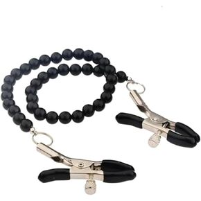 Nipple Clamps with Pearl Body Chain for Women Adjustable Pressure Breast Nipple Clips Body Chains Necklaces Stainless Steel Non Piercing Body Jewelry