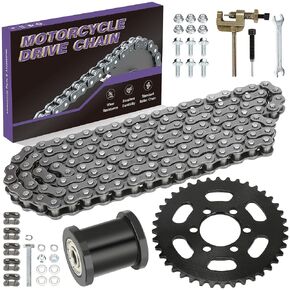 35 Chain 140 Links Mini Bike Sprocket 40T Compatible with Coleman CT100U CC100X CK100 SK100 Baja Doodle Bug DB30 Monster Moto Motovox MBX10 MBX11 MM-B80 80cc 97cc 100cc Mini Bike Go Kart Parts