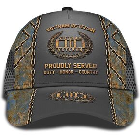 Artsy Woodsy فيتنام القبعات العسكرية المخضرمة قبعات البيسبول، الولايات المتحدة الأمريكية جندي القوات المسلحة الوطنية هدايا اليوم التذكاري للرجال له موطن الحرة in Kuwait