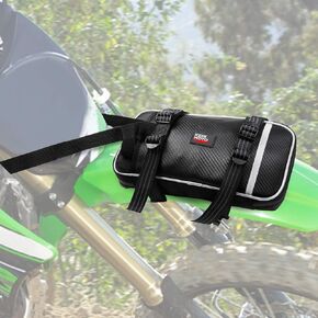 KEMIMOTO Motorcycle Front Fender Bag Dirt Bike Fender Bag Comes with Tool Roll Bag Dirt Bike Tool Bag Motorcycle Fender Pack Kit Motocross Enduro Fender Bag Dual Sport Riding No Drilling