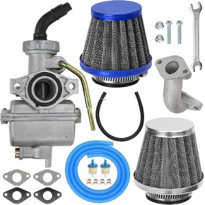 YOXUFA PZ20 20mm Carburetor Carb 35mm Air Filter Kit for Kazuma Loncin Baja TaoTao Coolster 50cc 70cc 90cc 110cc 125cc Sunl Lifan Icebear XR70 PW80 Chinese Kids ATV Quad 4 Wheeler Pit Dirt Bike Parts