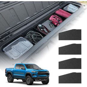 Tailgate Organizer Compatible with Chevy Colorado/GMC Canyon 2023 2024 | Tailgate Cargo Nets, Dividers, D-rings Compatible with Chevy Colorado/GMC Canyon Accessories 2023+