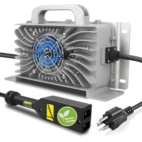 Waterproof 36 Volt Golf cart Charger for EZGO TXT,with Trickle Charge,18Amp & 6-8 Hours Full Charged,Smart 36 Volt Charger for EZ-GO