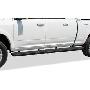 APS (Stainless Steel Black Powder Coated 6 inches Wheel to Wheel Running Boards Nerf Bars Side Steps Compatible with Ram 2500 3500 2010-2024 Mega Cab 6.5ft Bed