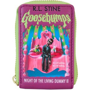 Loungefly Goosebumps Night of the Living Dummy Book Cover Accordion Zip Around Wallet