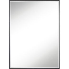 Live Deco- Decorative Mirror with Frame 24.37x32.24 Inch Black Color Cooper Free