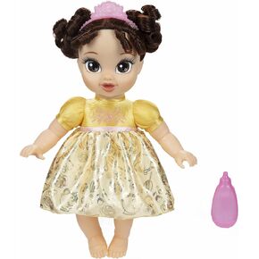 Disney Princess Belle Baby Doll with Baby Bottle & Tiara