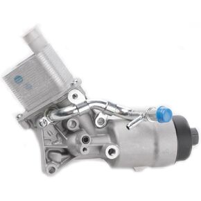 محول تجميع مبيت فلتر زيت المحرك من الألومنيوم مع حشية، إدراج الفلتر، غطاء بديل لسيارة Chevy Cruze Sonic Trax Encore 1.4L Turbo 2011-2021 استبدال # 55566784 in Kuwait