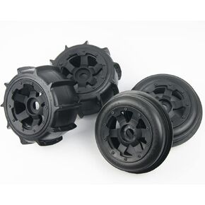 Front Rear Sand Paddles Wheels Tires for HPI KM Baja 5B SS 24mm hex