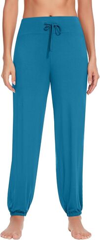 Women's Pajama Pants Viscose from Bamboo Stretchy Joggers Pants with Drawstring Comfy Lounge Sleep Pants Pj Bottoms S-XXL in Saudi Arabia