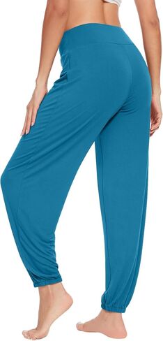 Women's Pajama Pants Viscose from Bamboo Stretchy Joggers Pants with Drawstring Comfy Lounge Sleep Pants Pj Bottoms S-XXL in Saudi Arabia