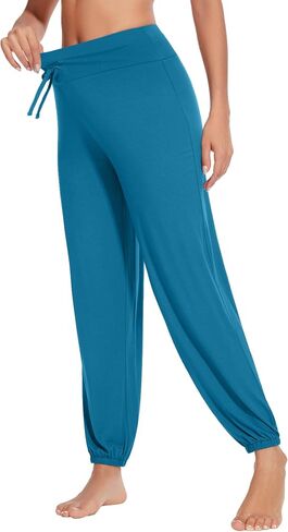 Women's Pajama Pants Viscose from Bamboo Stretchy Joggers Pants with Drawstring Comfy Lounge Sleep Pants Pj Bottoms S-XXL in Saudi Arabia