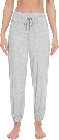 Women's Pajama Pants Viscose from Bamboo Stretchy Joggers Pants with Drawstring Comfy Lounge Sleep Pants Pj Bottoms S-XXL in Saudi Arabia