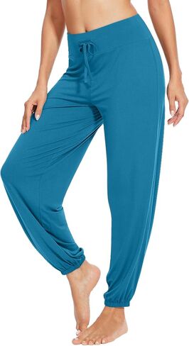 Women's Pajama Pants Viscose from Bamboo Stretchy Joggers Pants with Drawstring Comfy Lounge Sleep Pants Pj Bottoms S-XXL in Saudi Arabia