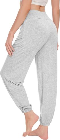 Women's Pajama Pants Viscose from Bamboo Stretchy Joggers Pants with Drawstring Comfy Lounge Sleep Pants Pj Bottoms S-XXL in Saudi Arabia
