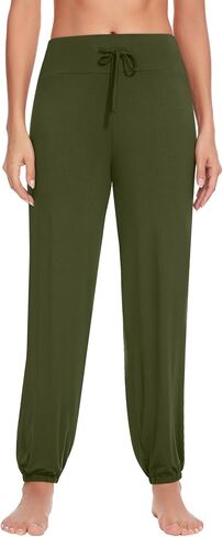 Women's Pajama Pants Viscose from Bamboo Stretchy Joggers Pants with Drawstring Comfy Lounge Sleep Pants Pj Bottoms S-XXL in Saudi Arabia