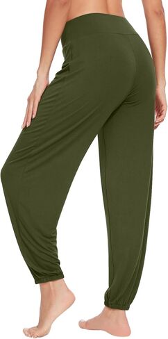 Women's Pajama Pants Viscose from Bamboo Stretchy Joggers Pants with Drawstring Comfy Lounge Sleep Pants Pj Bottoms S-XXL in Saudi Arabia