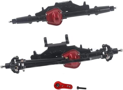 Wraith Axles RC Complete Front Rear Portal Axle Shafts Housings Metal Fit for Axial Wraith RR10 1/10 90018 90048 90053 90018 90020 90045 90056 Upgrade Parts RC Crawler Car - Black in Saudi Arabia