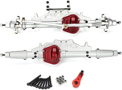 Wraith Axles RC Complete Front Rear Portal Axle Shafts Housings Metal Fit for Axial Wraith RR10 1/10 90018 90048 90053 90018 90020 90045 90056 Upgrade Parts RC Crawler Car - Black in Saudi Arabia