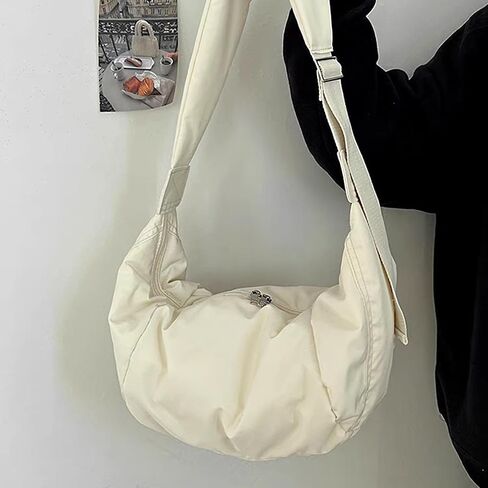 Barsine Hobo Crossbody Bag for Women Crescent Sling Bag Quilted Puffer Cross body Bag Lightweight in Saudi Arabia
