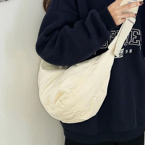 Barsine Hobo Crossbody Bag for Women Crescent Sling Bag Quilted Puffer Cross body Bag Lightweight in Saudi Arabia