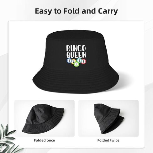 Crazy Bingo People Bucket Hats Fashion Sun Cap Packable Outdoor Fisherman Hat for Women and Men in Kuwait