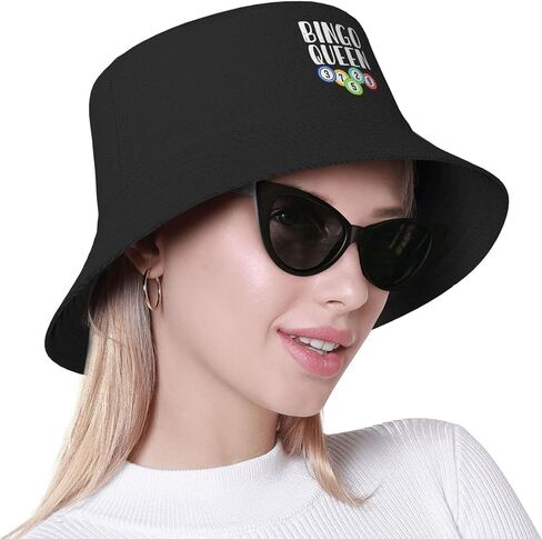 Crazy Bingo People Bucket Hats Fashion Sun Cap Packable Outdoor Fisherman Hat for Women and Men in Kuwait