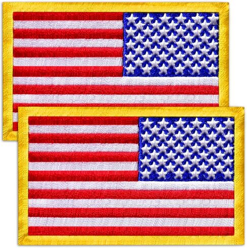 American Flag Hook and Loop Tactical Patch 2 Pack 2x3 in in Saudi Arabia