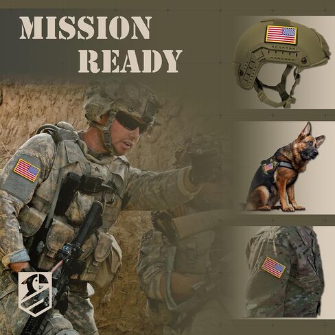 American Flag Hook and Loop Tactical Patch 2 Pack 2x3 in in Saudi Arabia